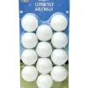 On Course 12 PLASTIC BALLS WHITE -Clubs shop 12 plastic balls white