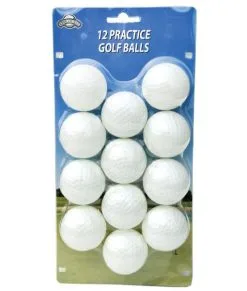 On Course 12 PLASTIC BALLS WHITE