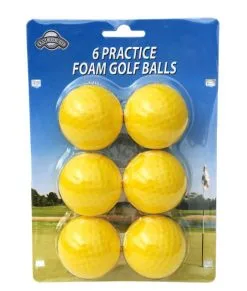 On Course 6 FOAM PRACTICE BALLS YELLOW