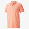 Puma CLOUDSPUN Monarch Golf Polo (LS) Hot Coral -Clubs shop cloudspun monarch golf polo ls hot coral