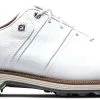 FootJoy DRYJOYS PREMIERE SERIES PACKARD 53908 WHITE WIDE -Clubs shop dryjoys premiere series packard 53908 white wide