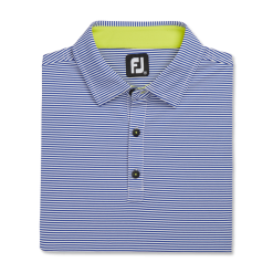 FOOTJOY Feeder Stripe Mix Stretch Pique Self Collar
