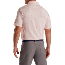 FOOTJOY SCHOOL OF FISH QUARTZ PINK POLO -Clubs shop footjoy school of fish quartz pink polo 2