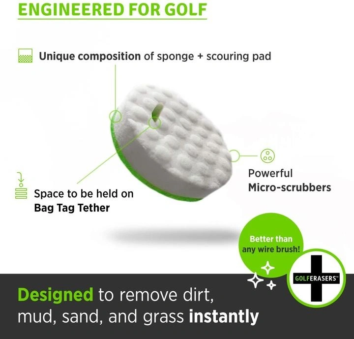 GOLF ERASERS INSTANT CLEANER 6PK 4 GOLF ERASERS INSTANT CLEANER 6PK - Image 2
