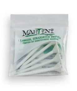 Martini Golf Tees MARTINI TEE 5PK WHITE