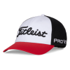 Titleist TOUR PERFORMANCE MESH HAT (BLACK/RED/WHITE) -Clubs shop tour performance mesh hat black red white