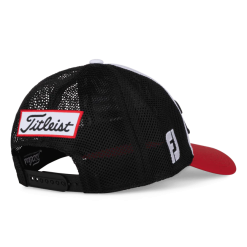 Titleist TOUR PERFORMANCE MESH HAT (BLACK/RED/WHITE) -Clubs shop tour performance mesh hat black red white 3
