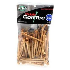 PRIDE SPORTS WOOD TEES 3 1/4'' 75 PACK NATURAL